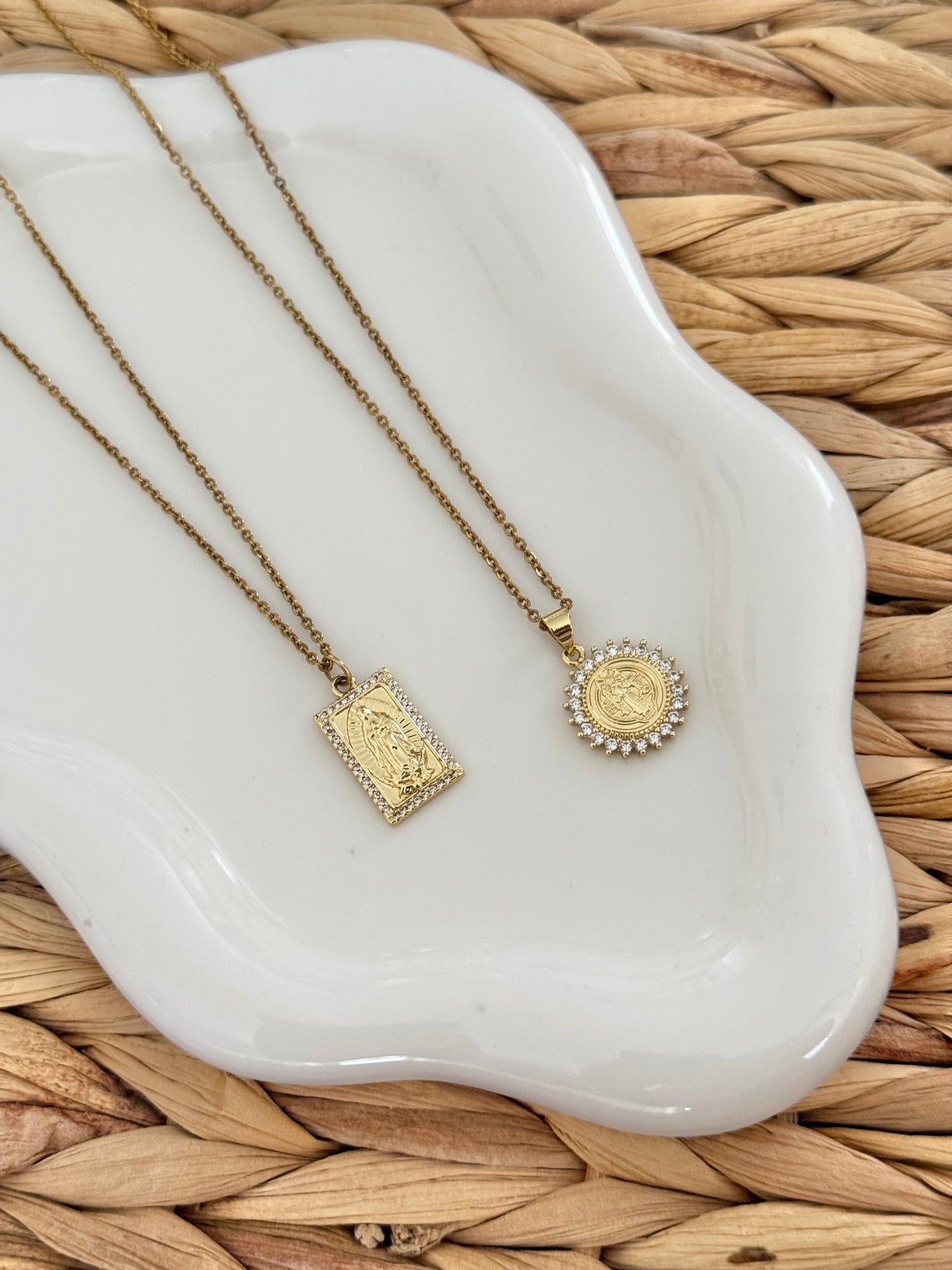 Saint Benedict and the Virgin necklace