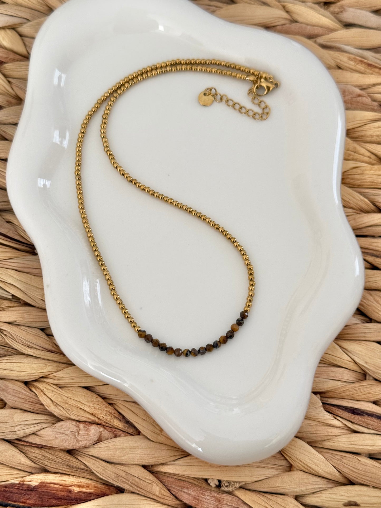 Tiger eye beads necklace
