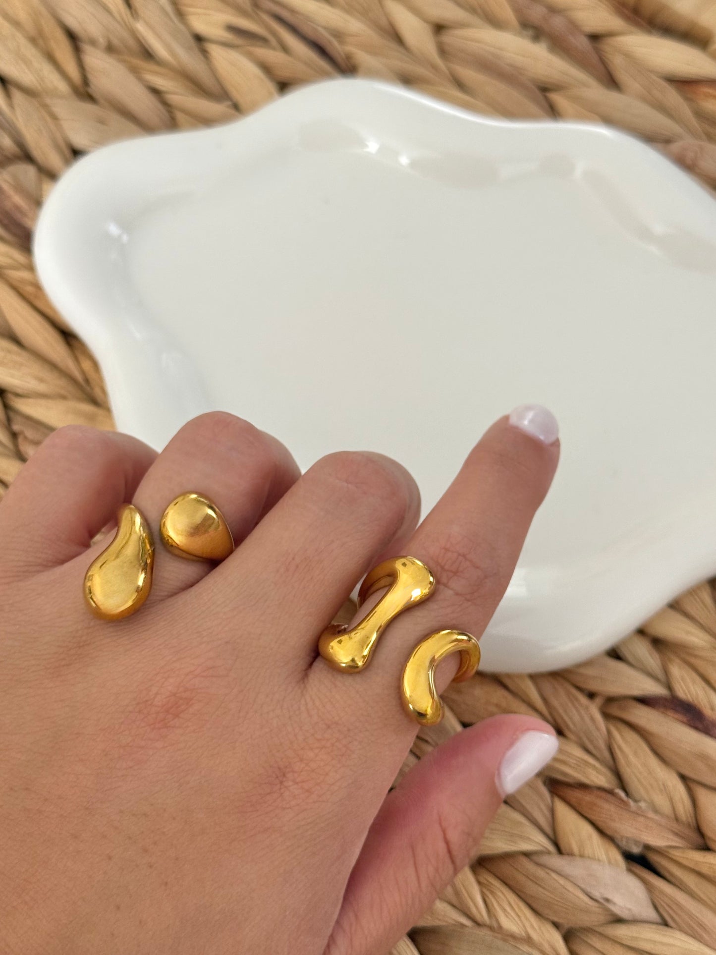 Bold gold ring