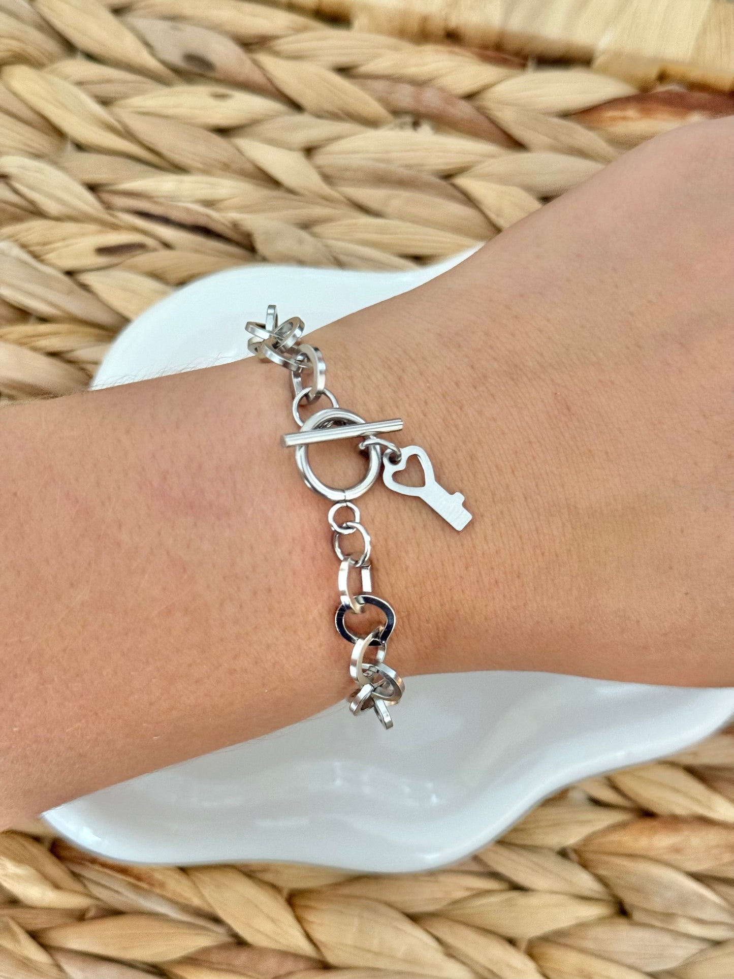 Heart mariner bracelet