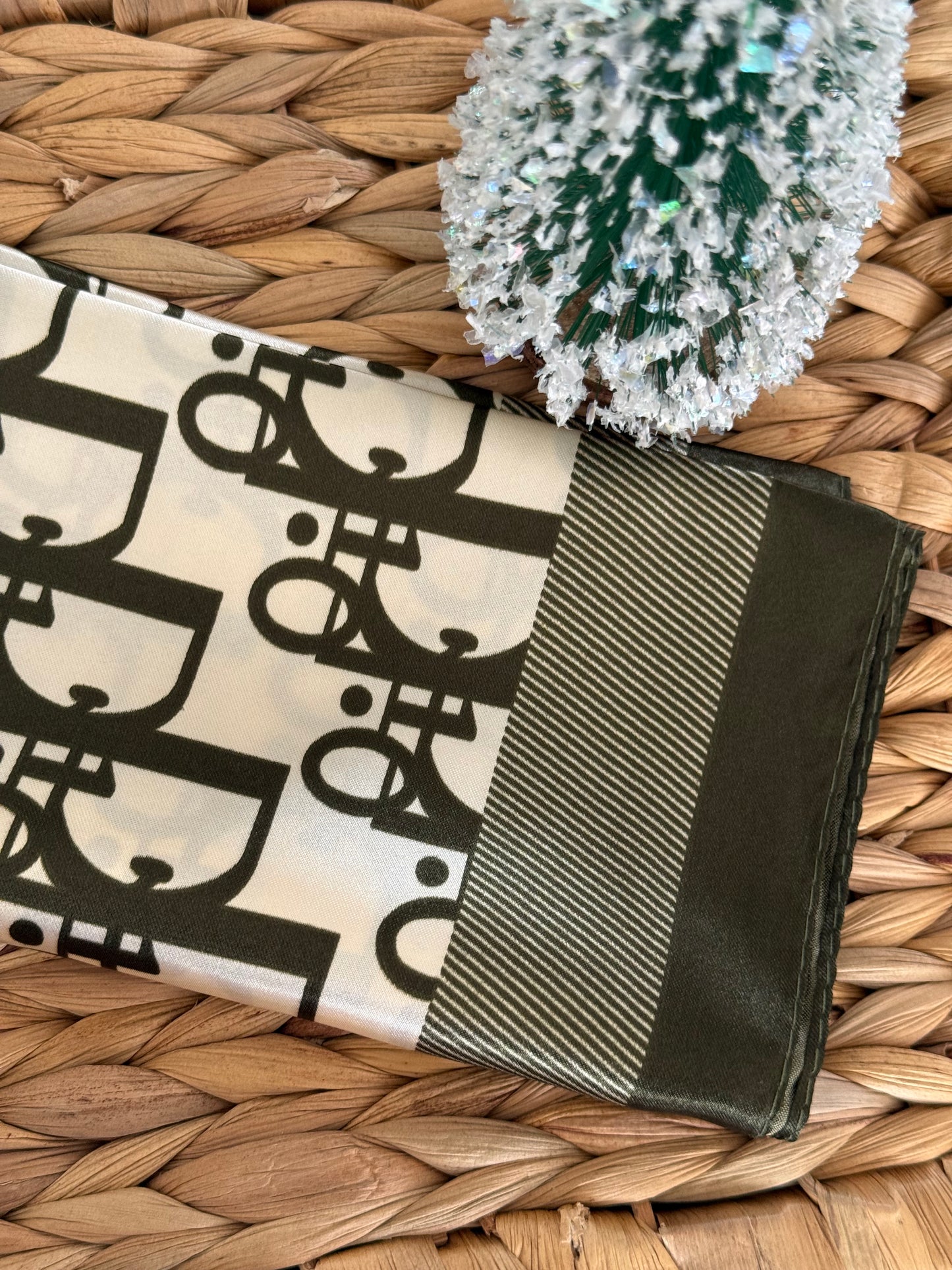 Dior green handkerchief