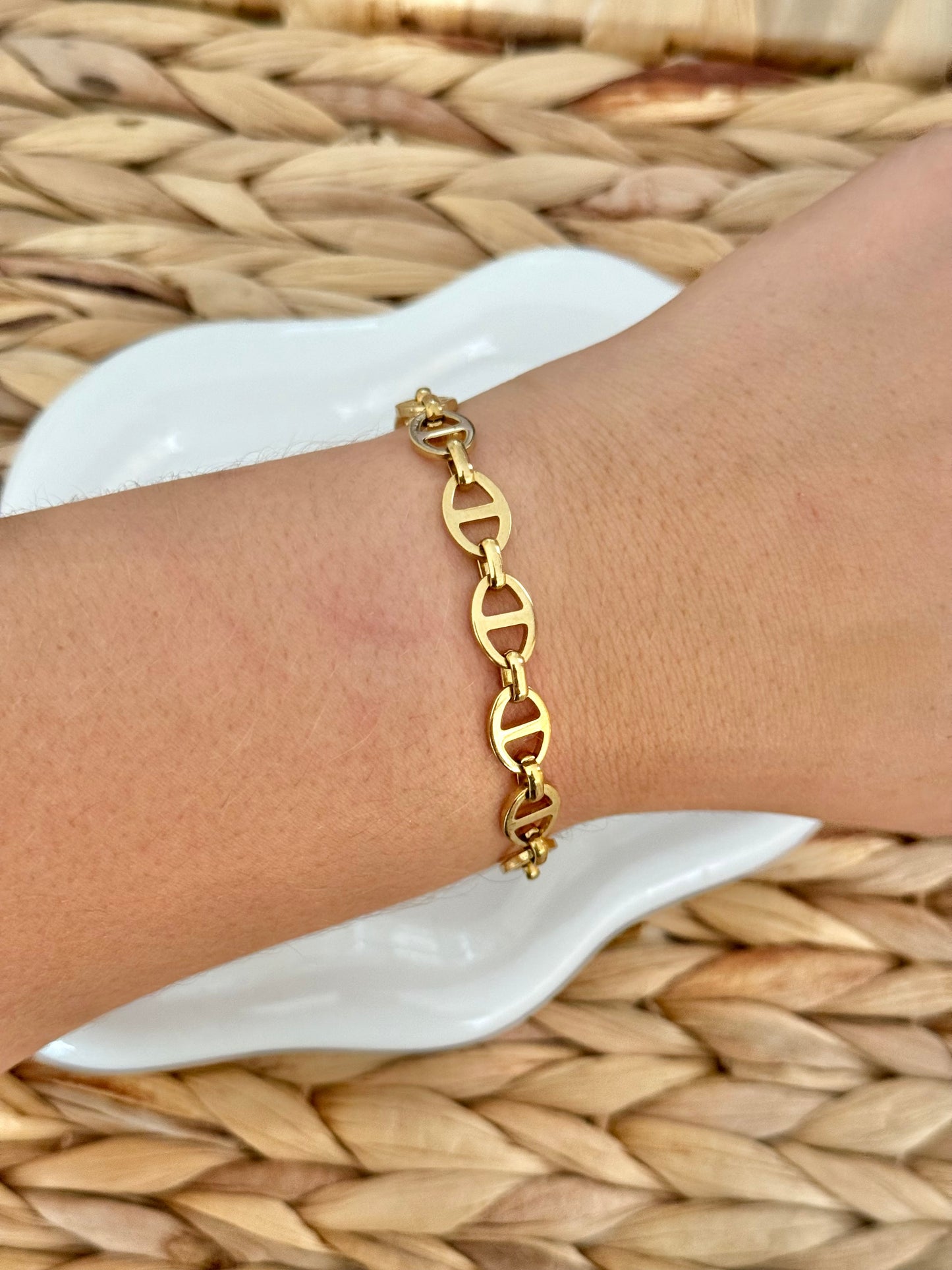 Coffee bean bracelet