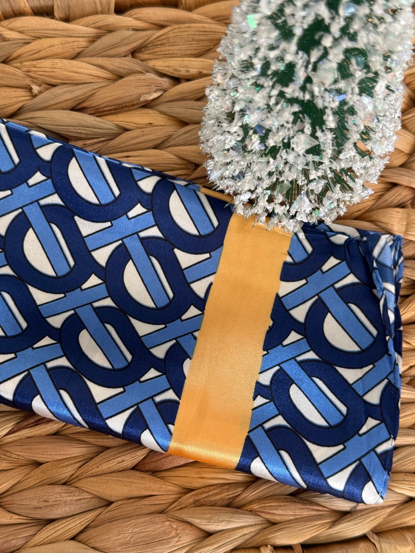 FG blue handkerchief