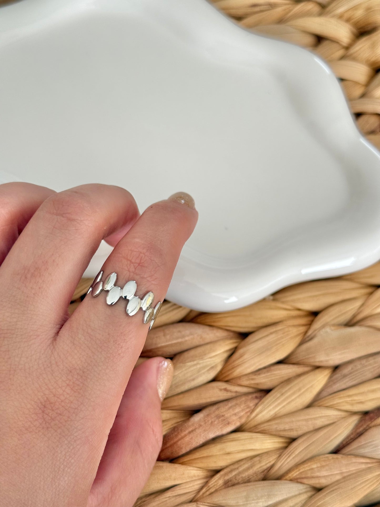 Dots silver ring