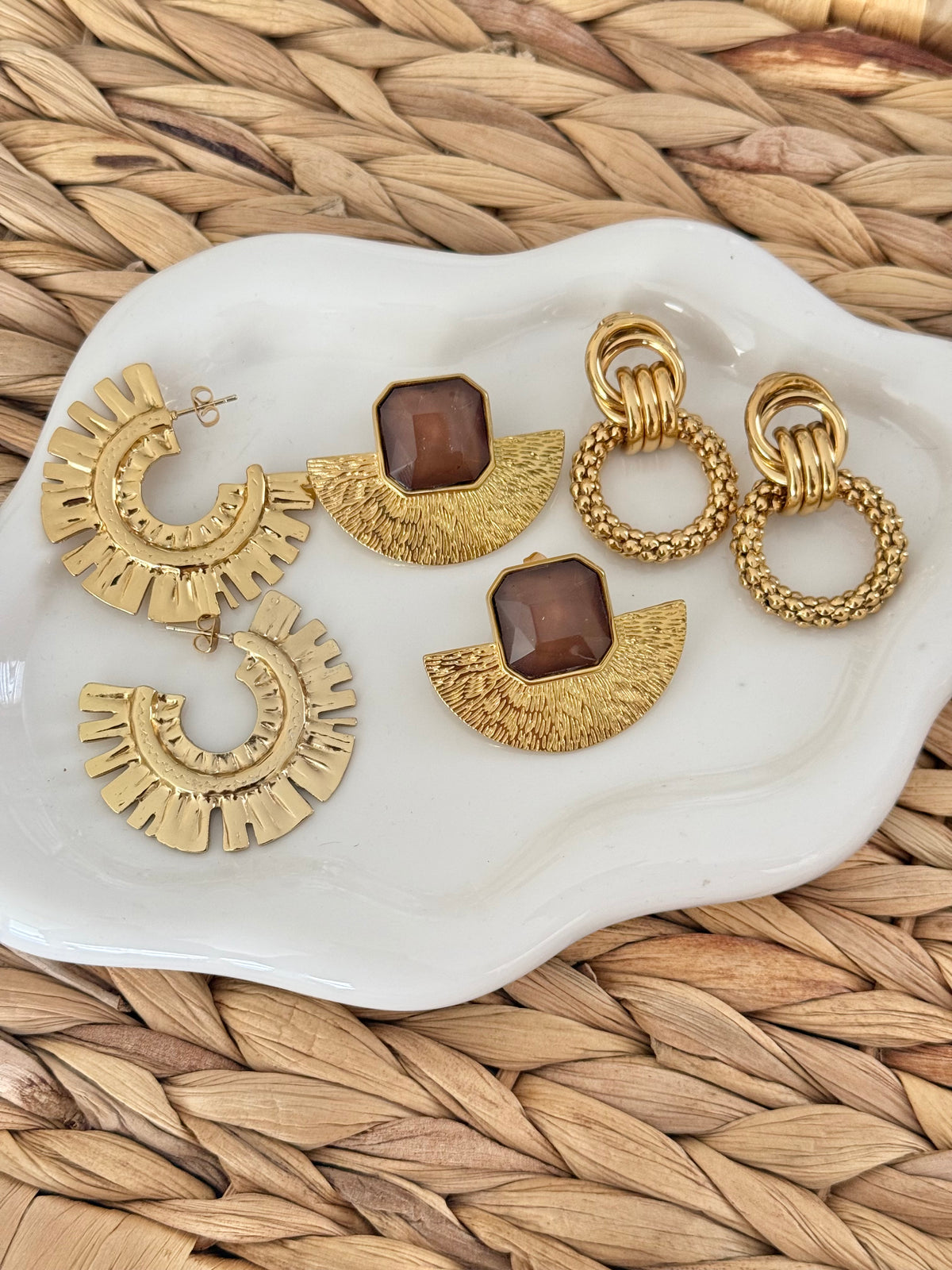 Earrings and ear cuff