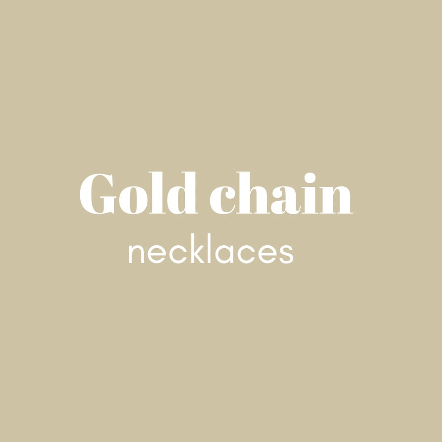Gold chain necklaces