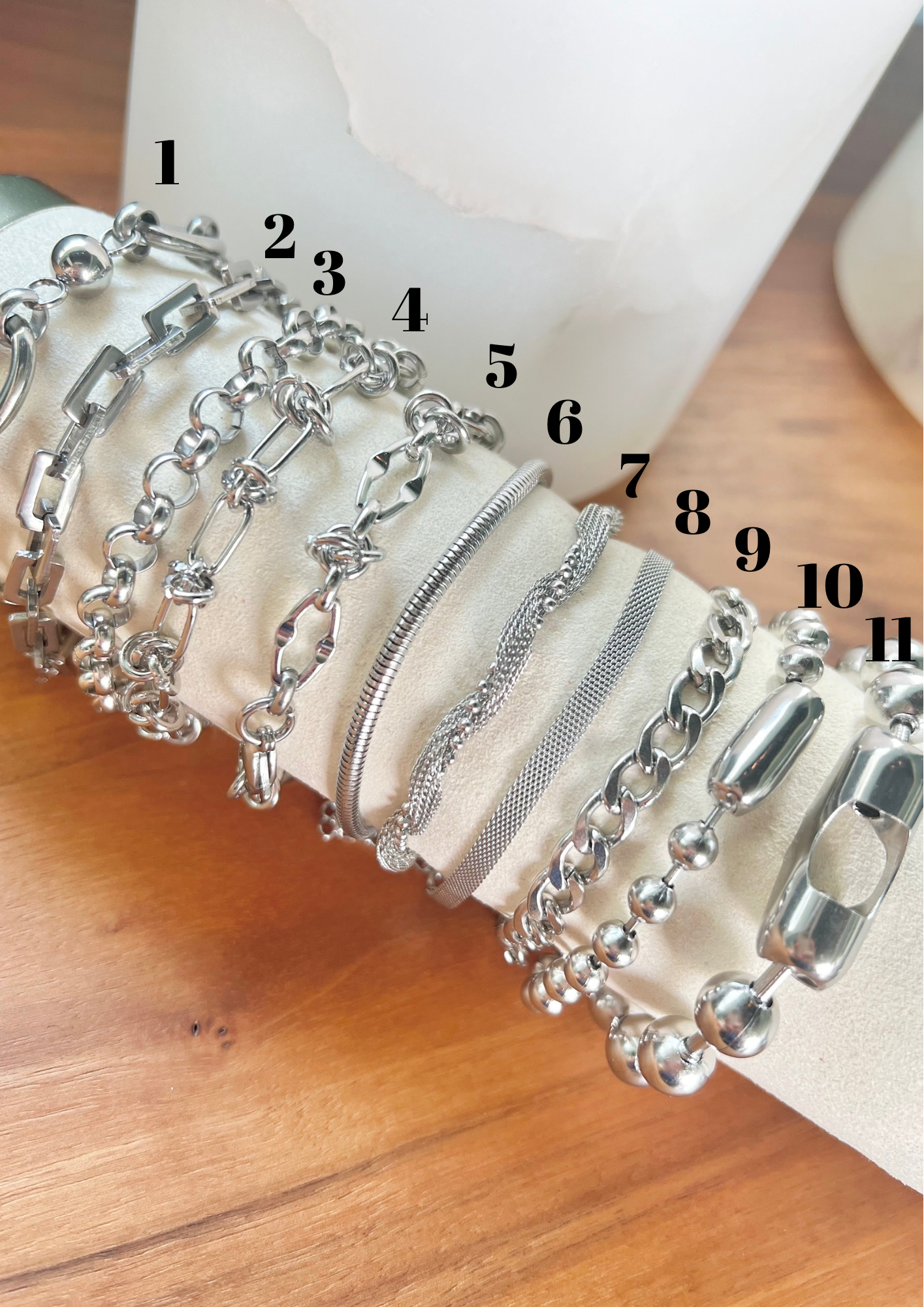 Silver bracelets