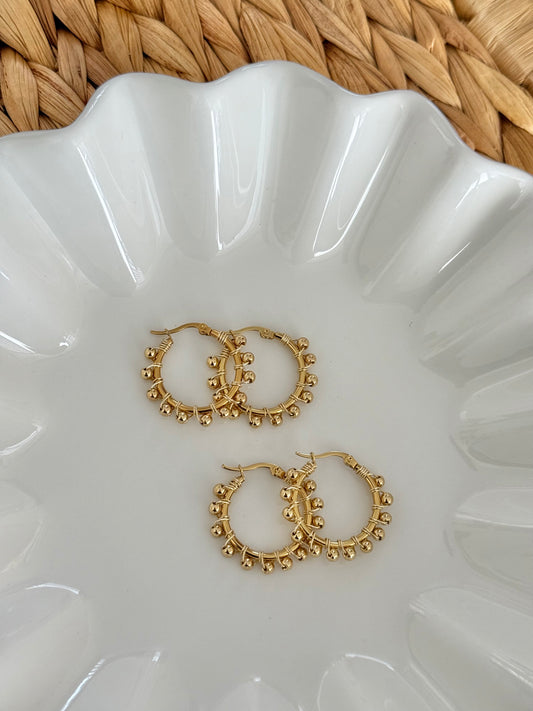 Midi gold hoops