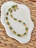 Green autumn necklace