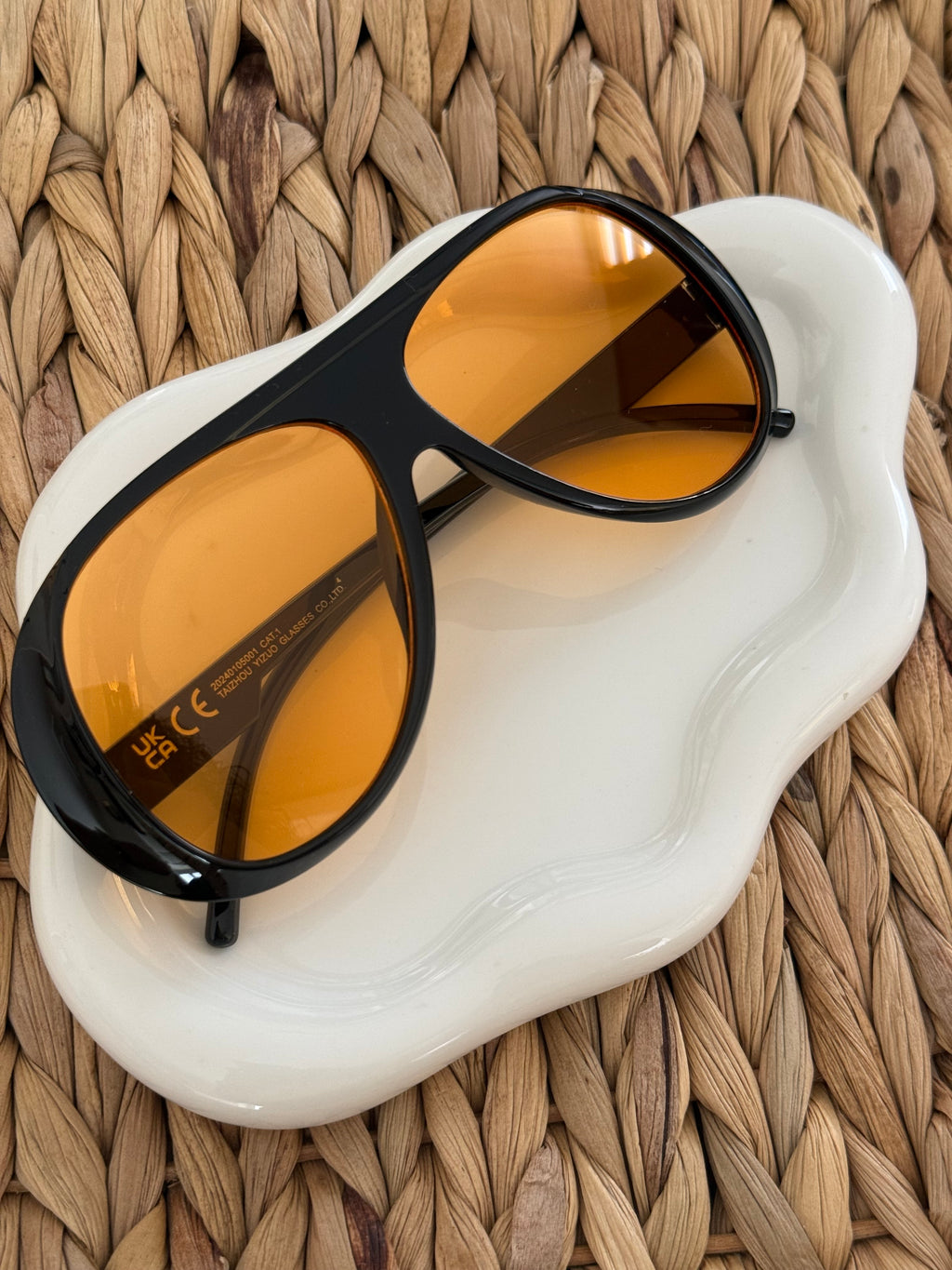Sunglasses orange/black