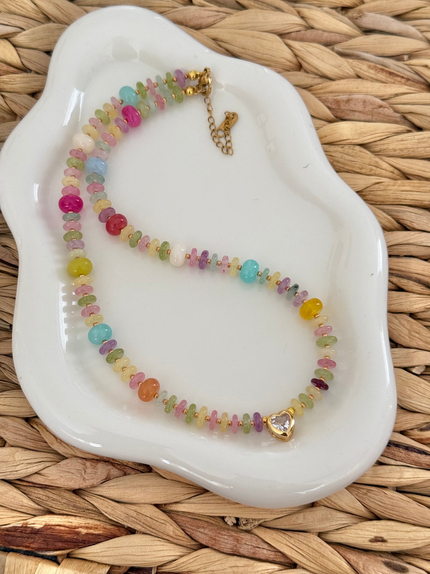 Colorfully heart necklace
