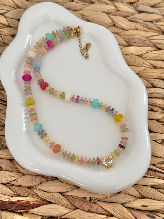 Colorfully heart necklace