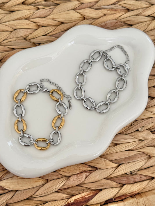 Linked bracelets