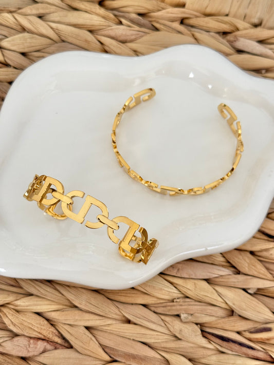CD cuff bracelet