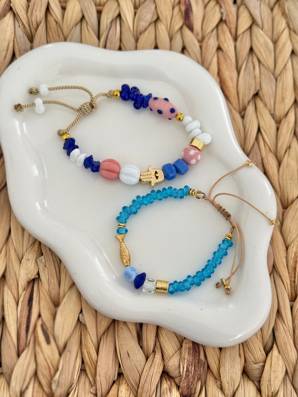 Blue fatima bracelet