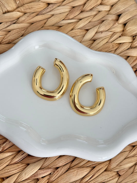 Half circle earrings