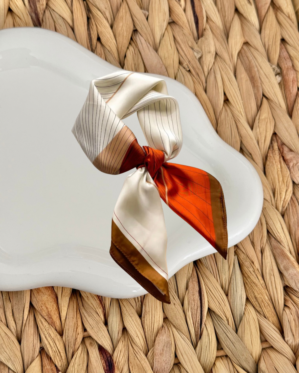 Brown/orange handkerchief