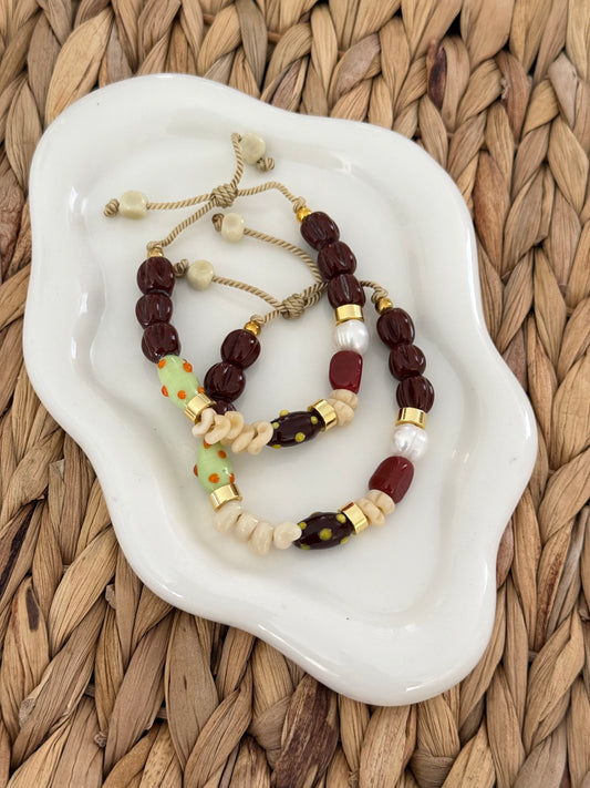 Coffee bean bracelet