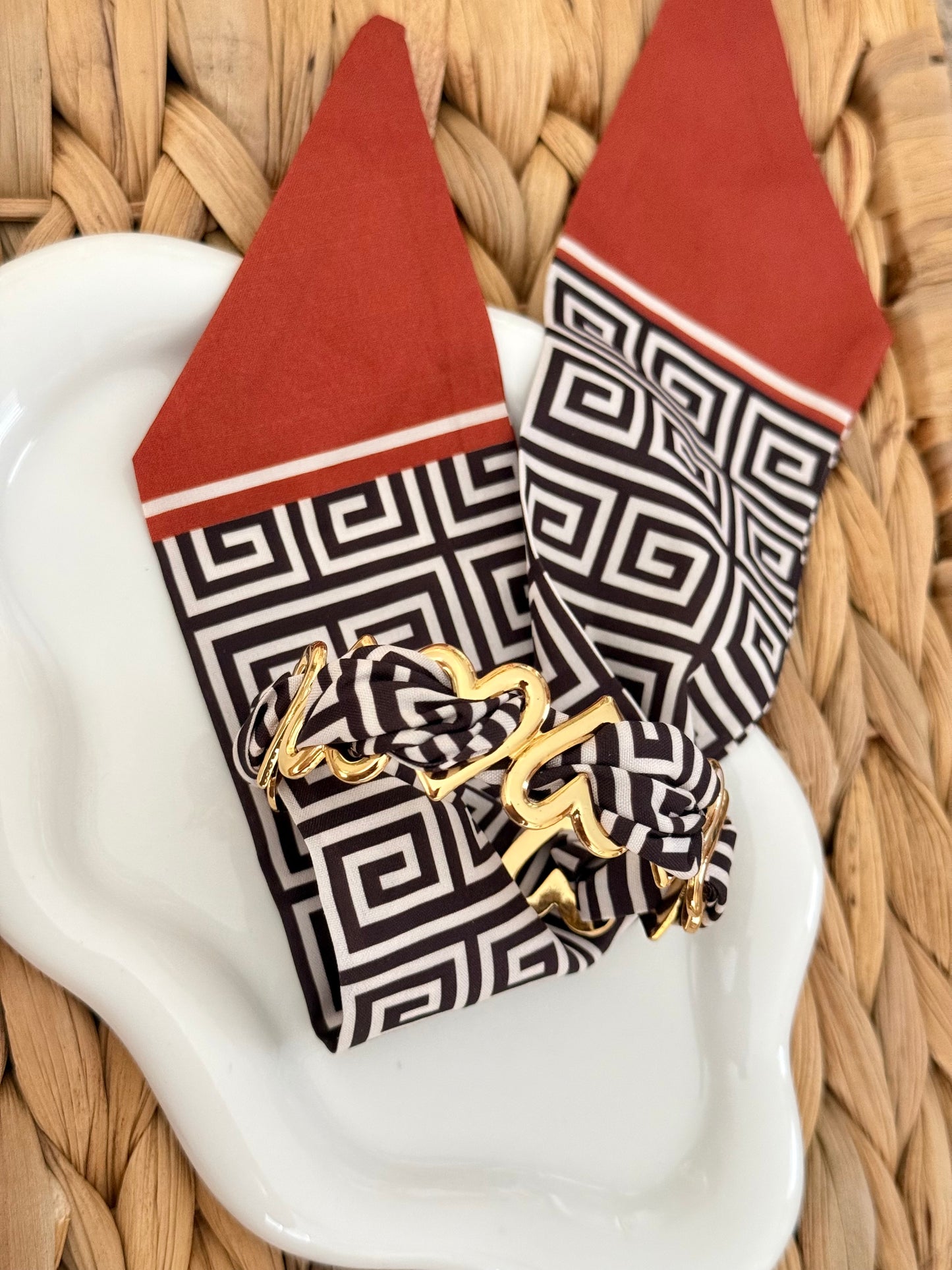 Heart bracelet with scarf
