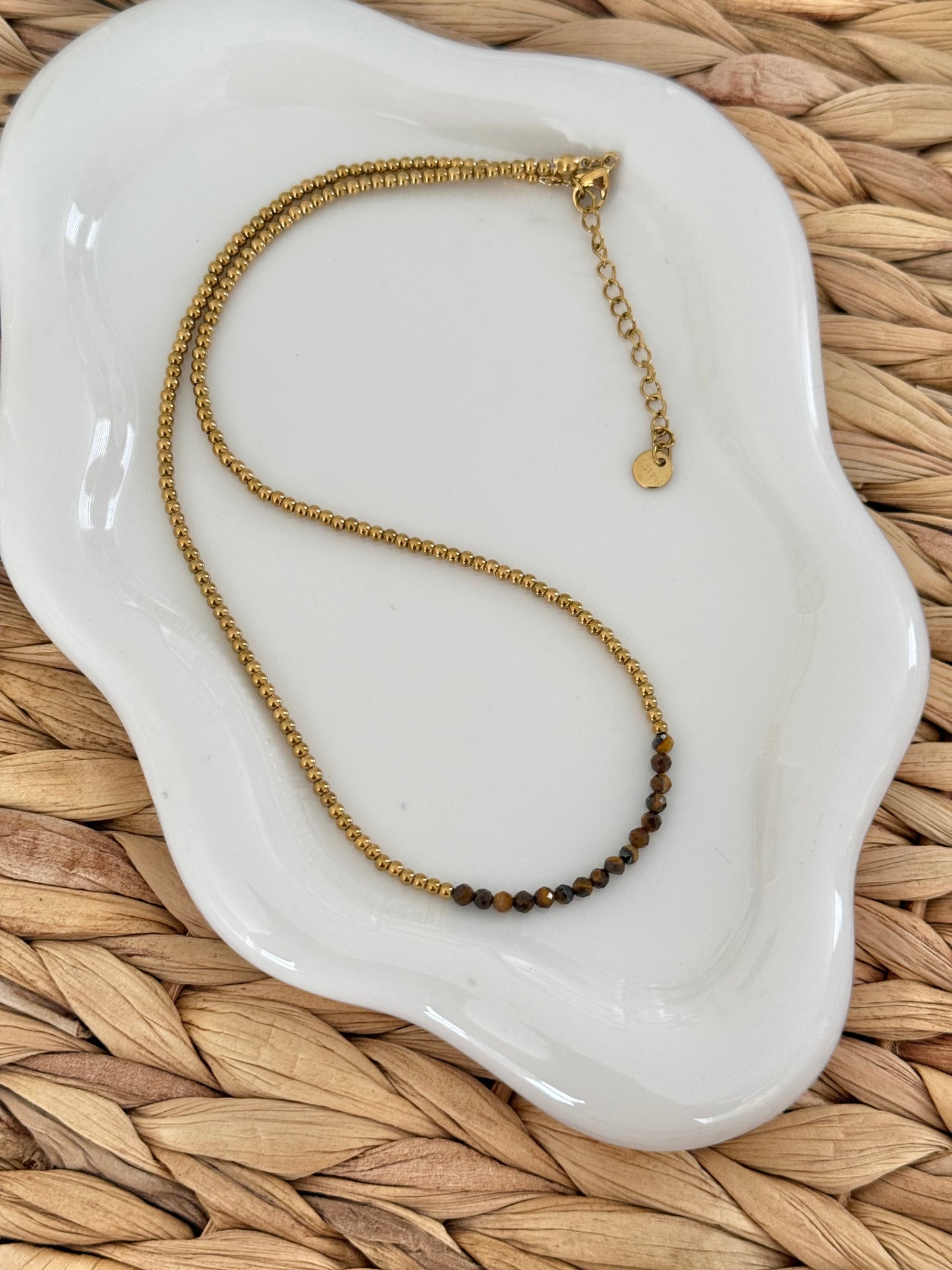 Tiger eye beads necklace