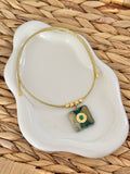 Magnetic gold fall necklace