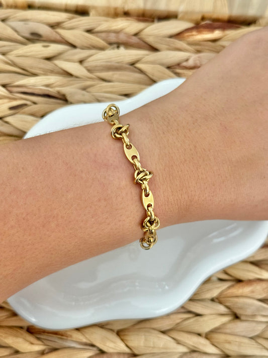 Coffee bean knot bracelet
