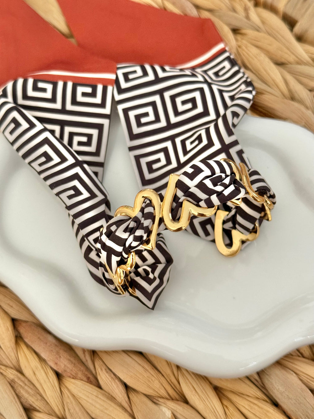 Heart bracelet with scarf