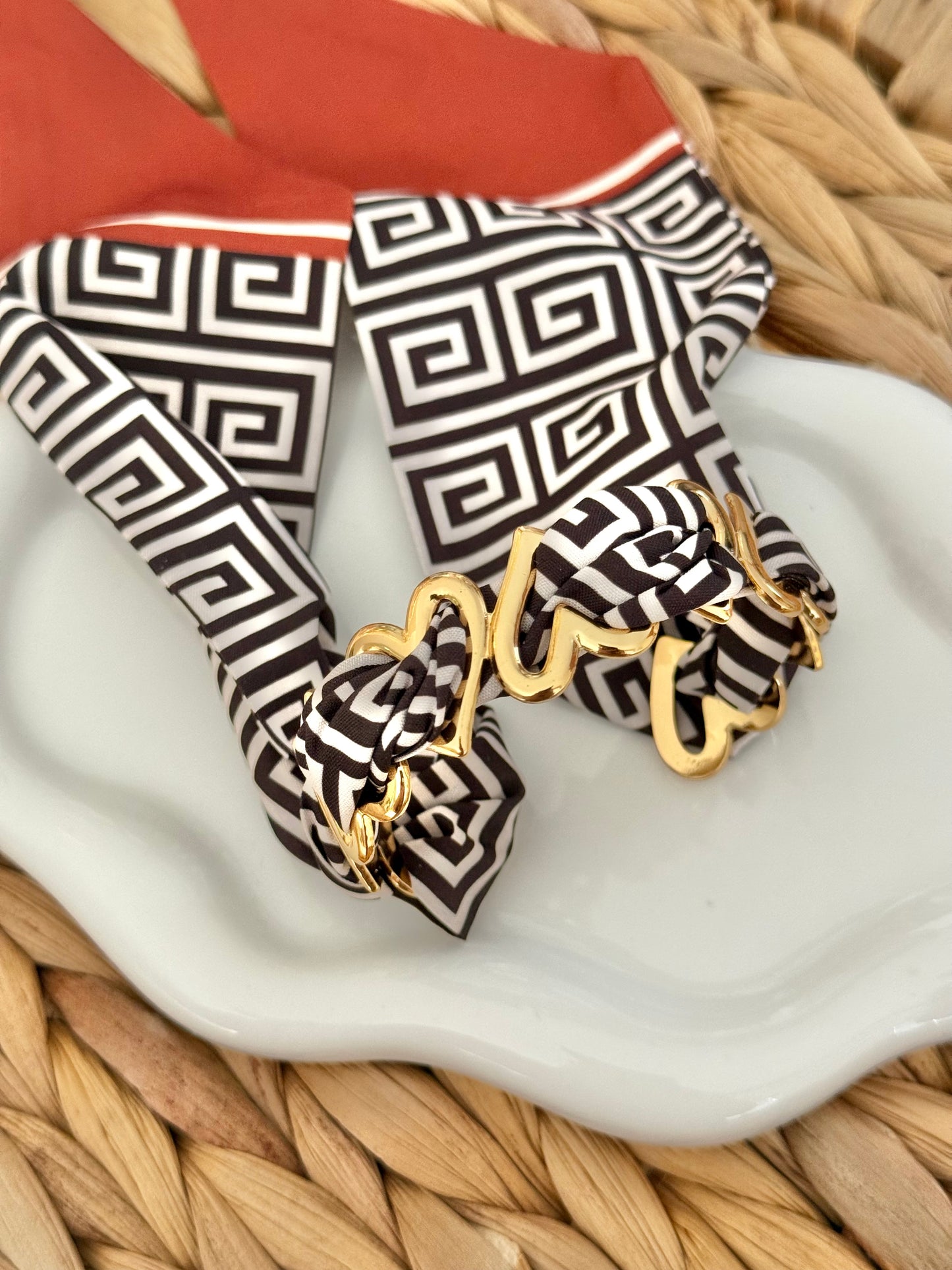 Heart bracelet with scarf