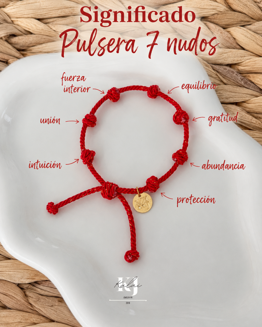 Pulsera 7 nudos