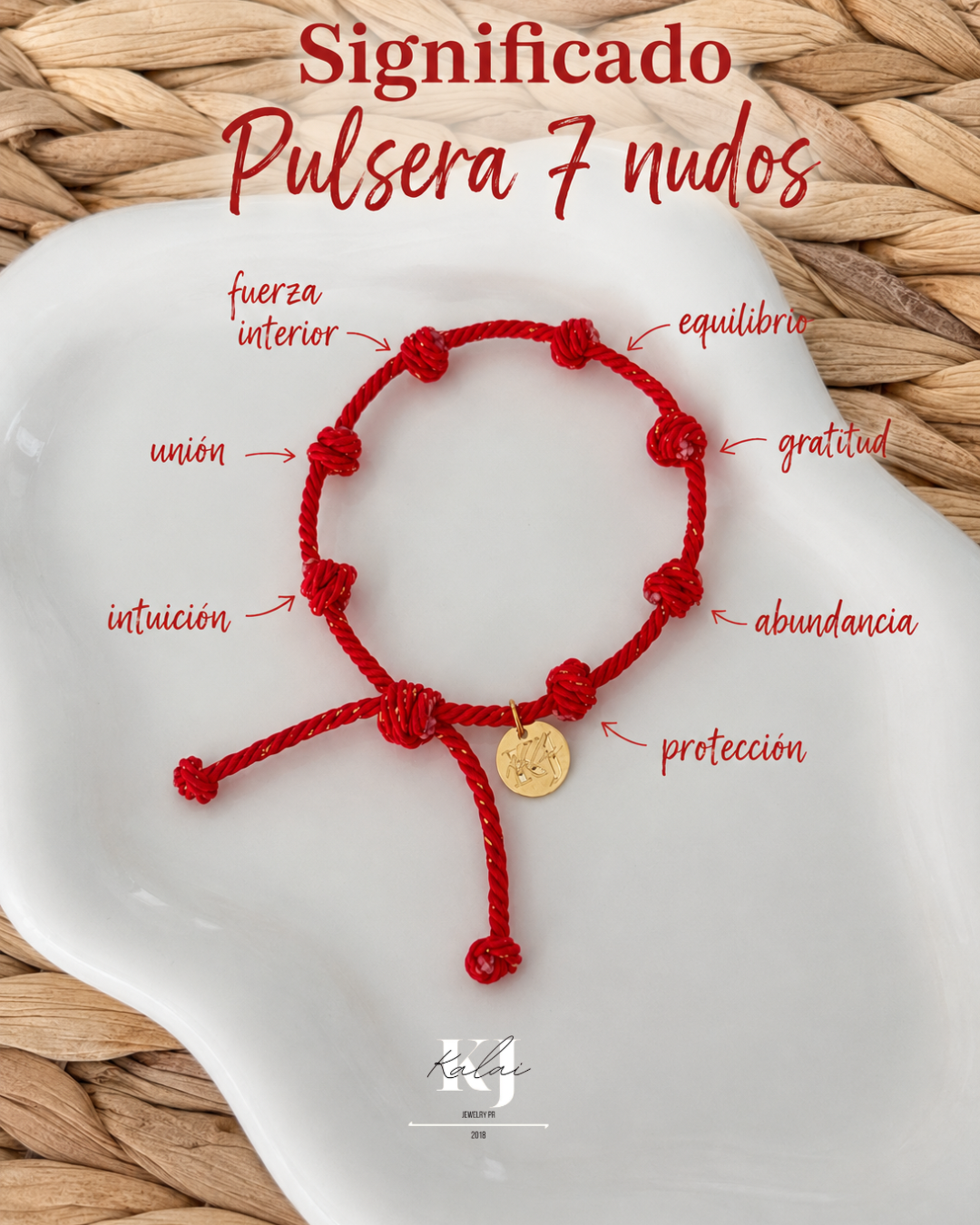 Pulsera 7 nudos