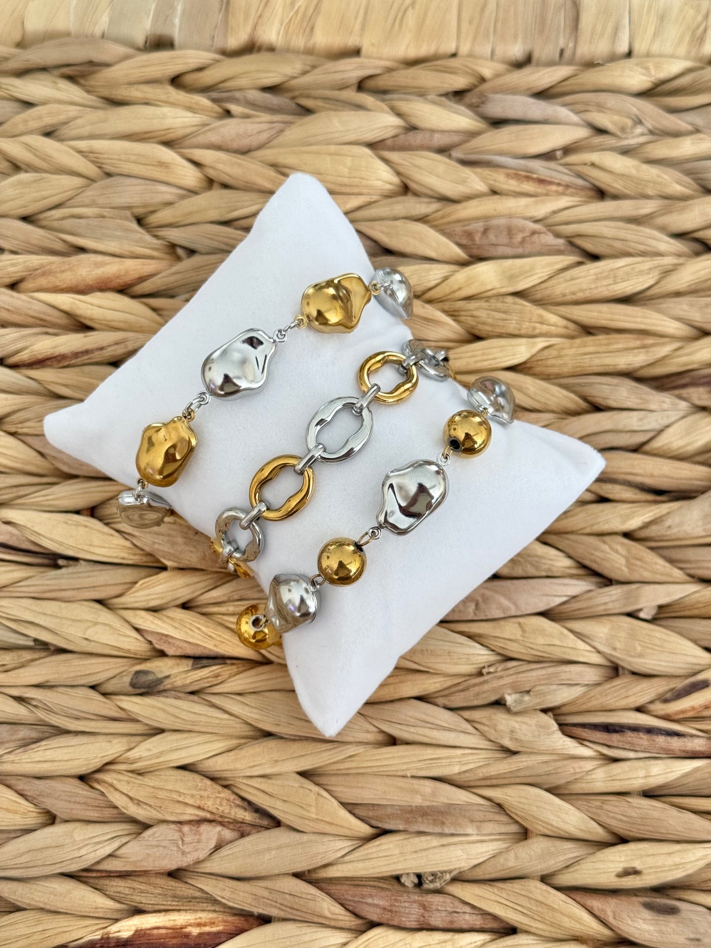 Linked bracelets
