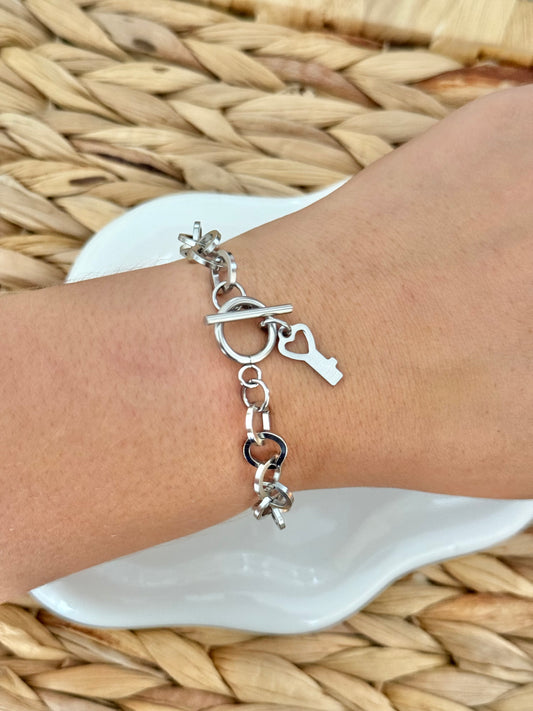 Heart mariner bracelet