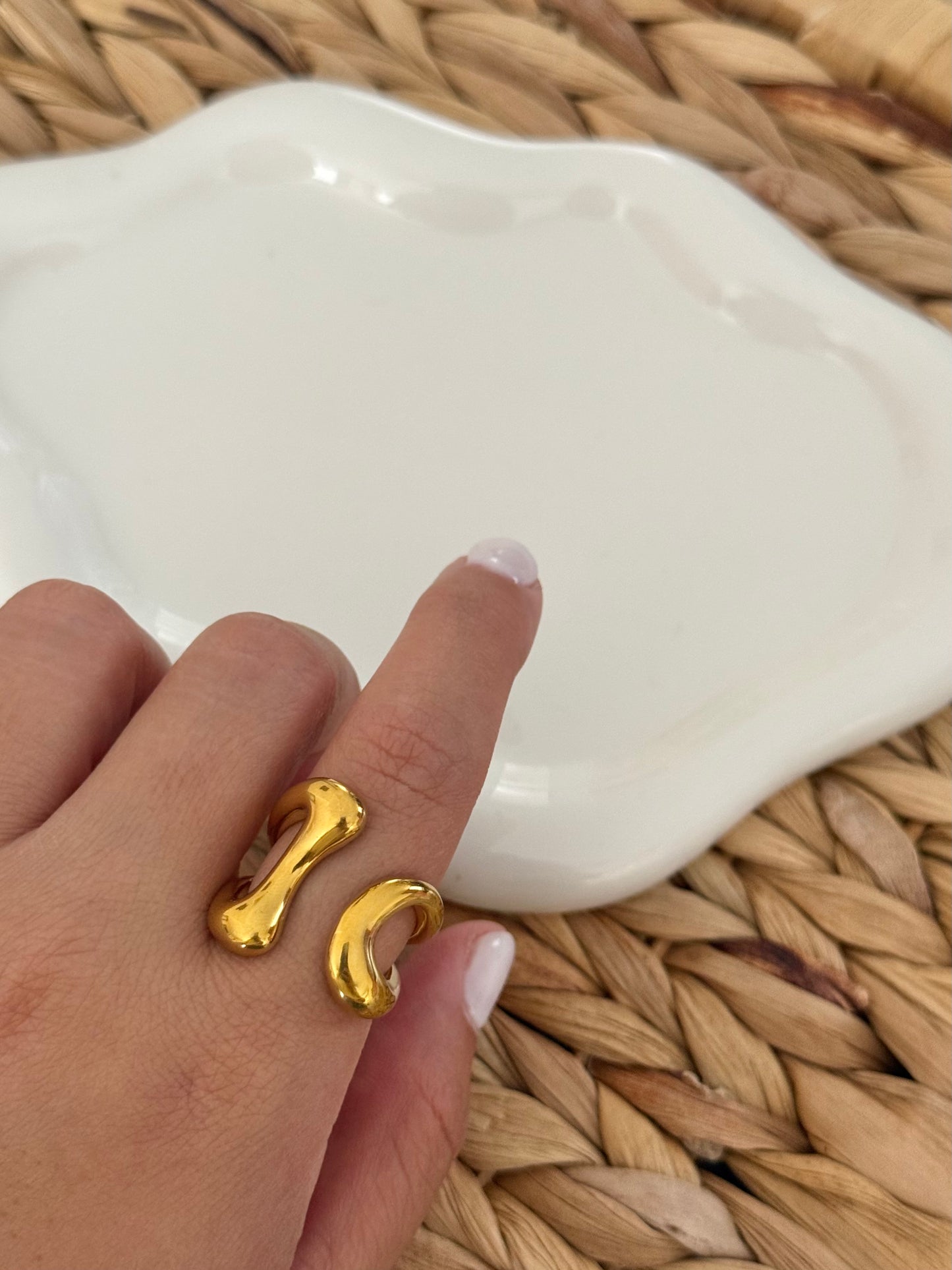 Bold gold ring