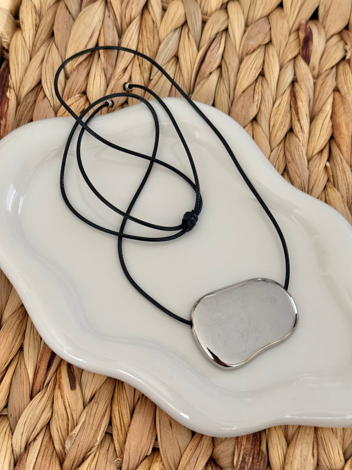 Bohemian silver necklace