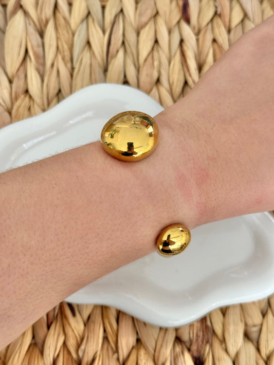 Bold golden cuff