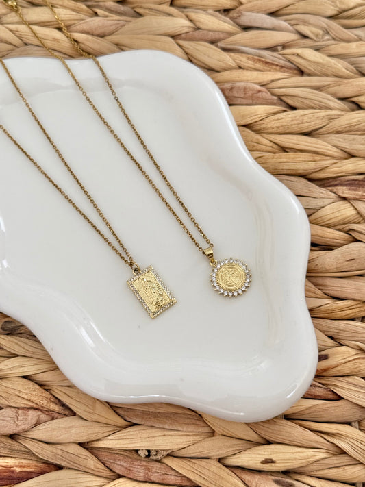 Saint Benedict and the Virgin necklace