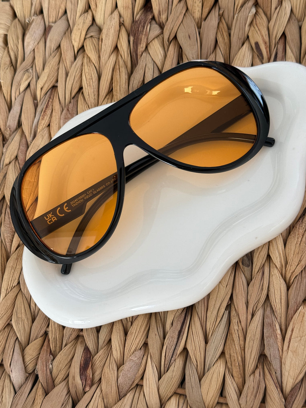 Sunglasses orange/black