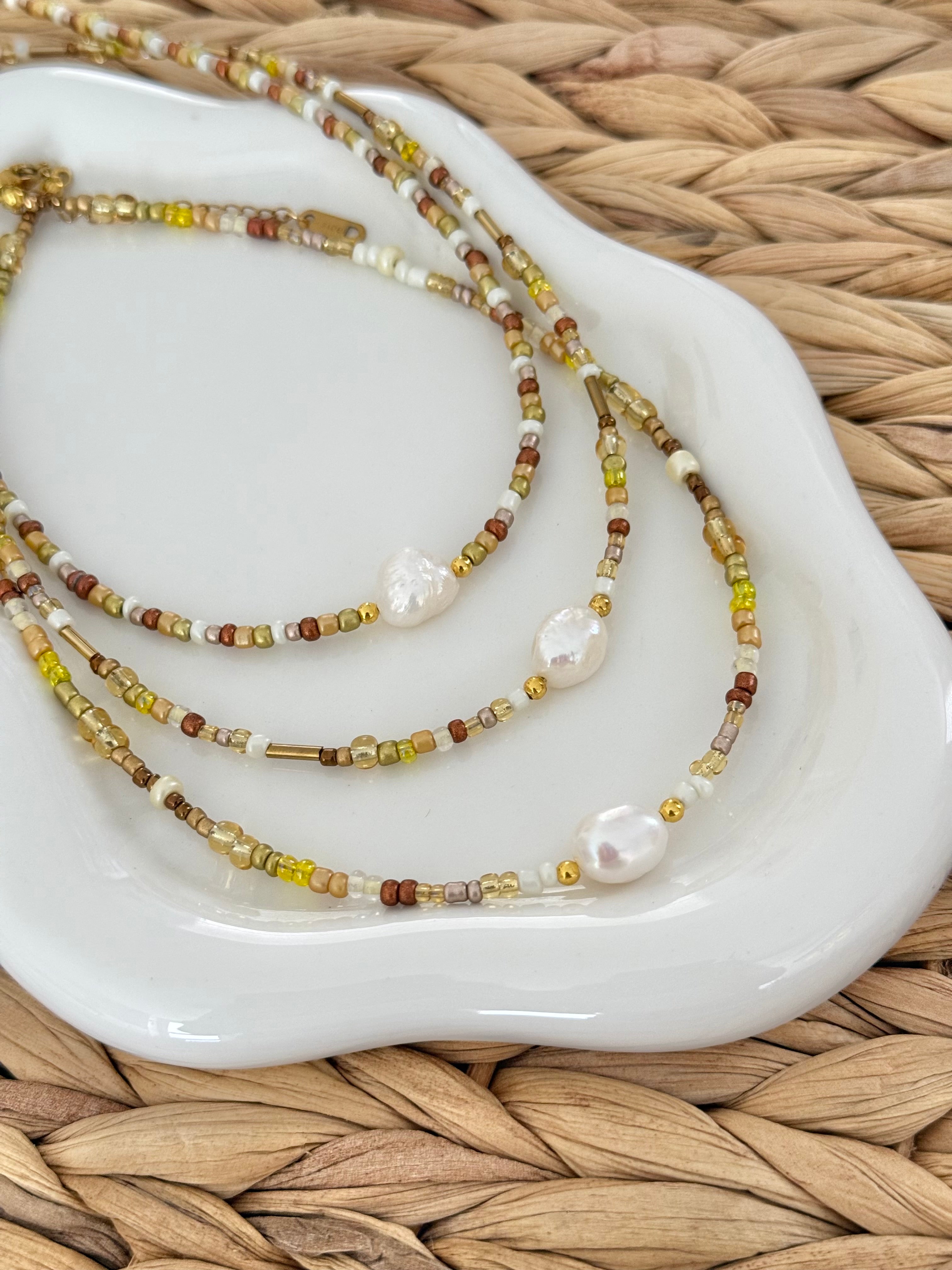 Fall tones necklace