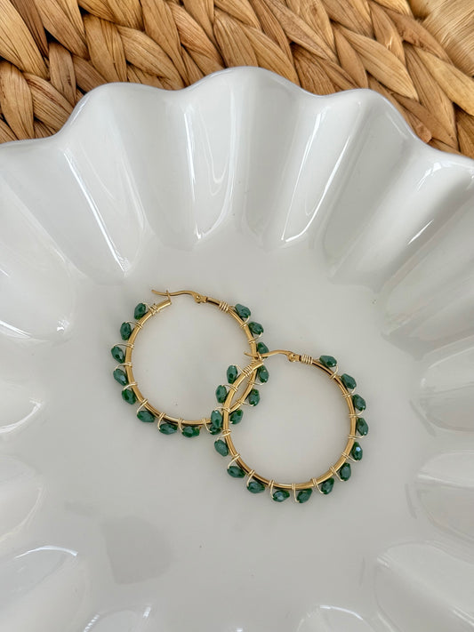 Large green hoops