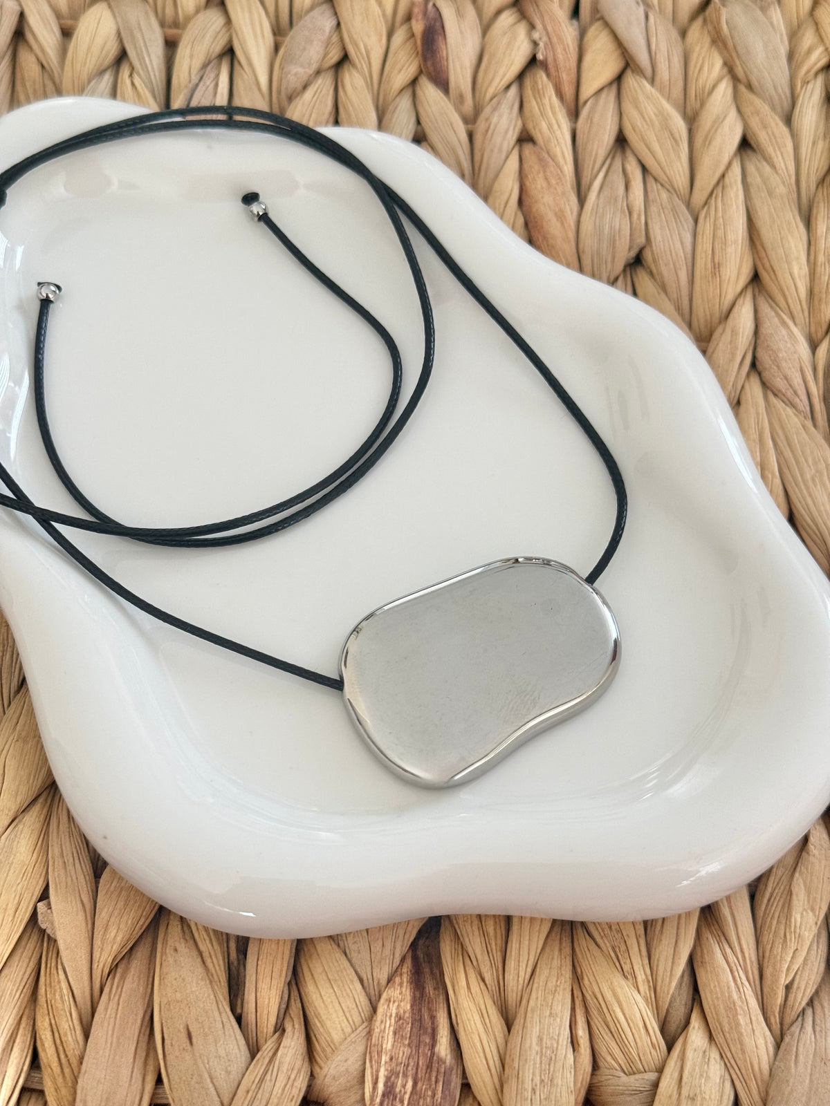 Rock silver leather