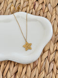 Star gold necklace
