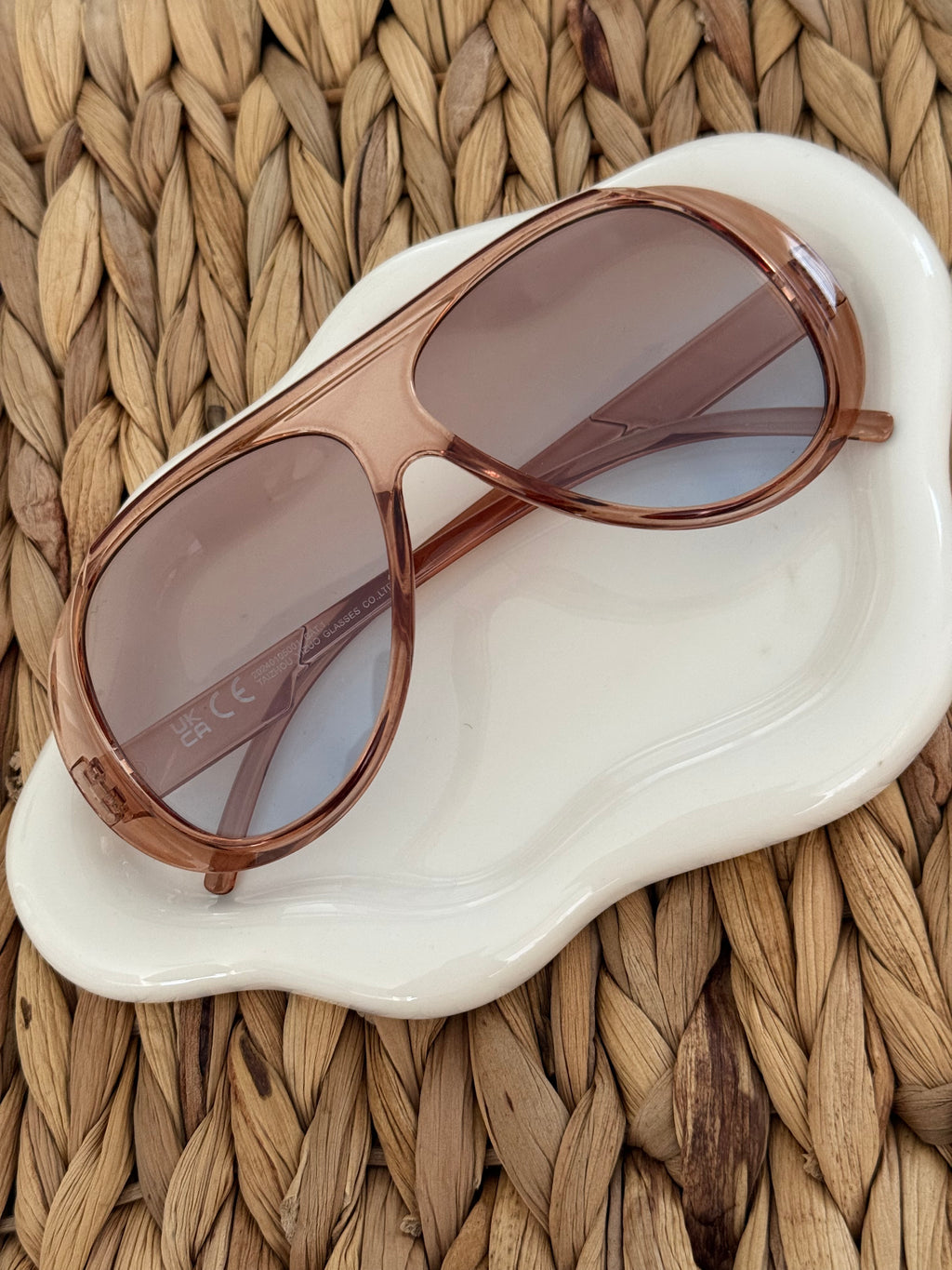 Sunglasses light brown/blue