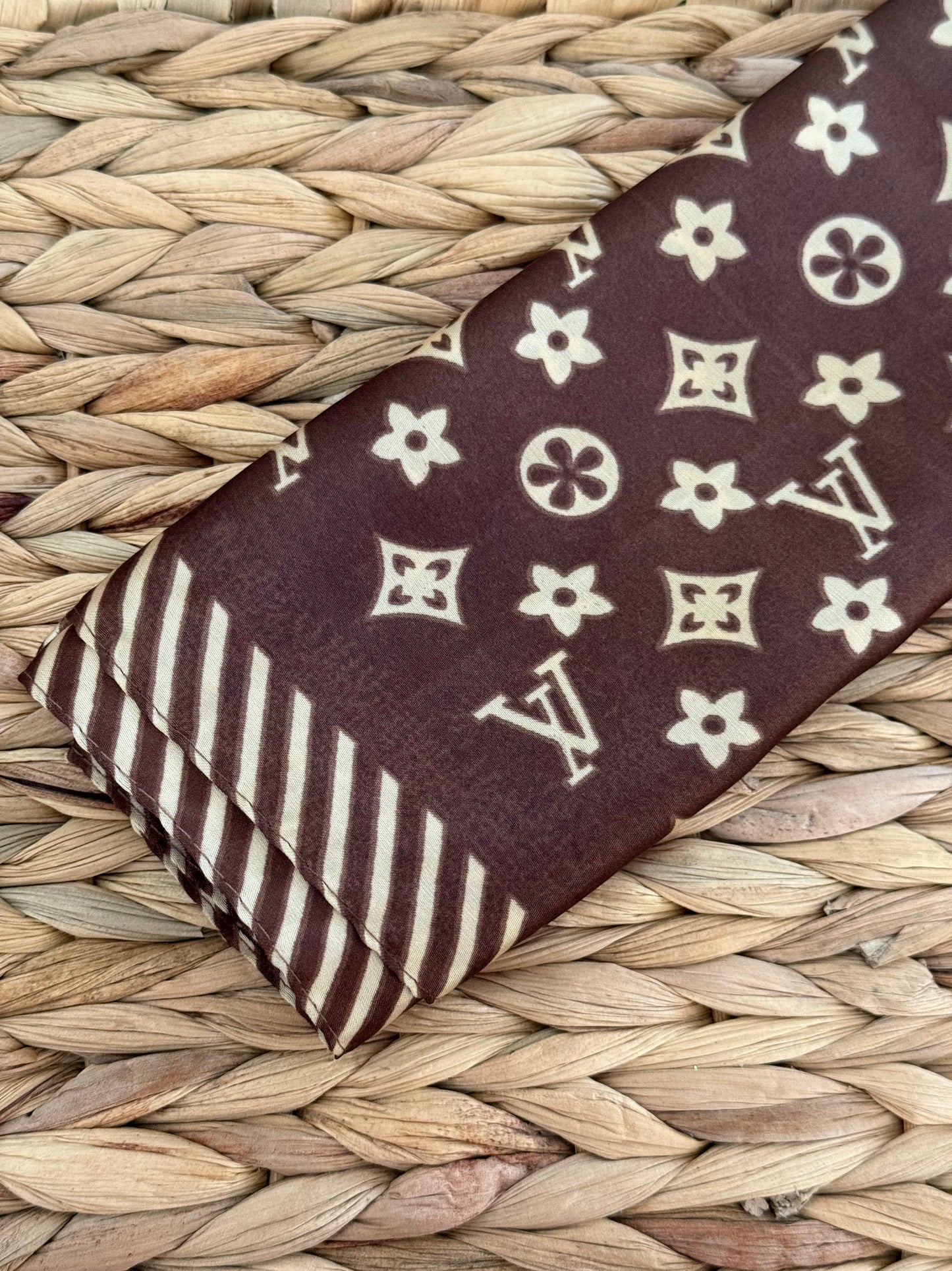 LV brown handkerchiefs