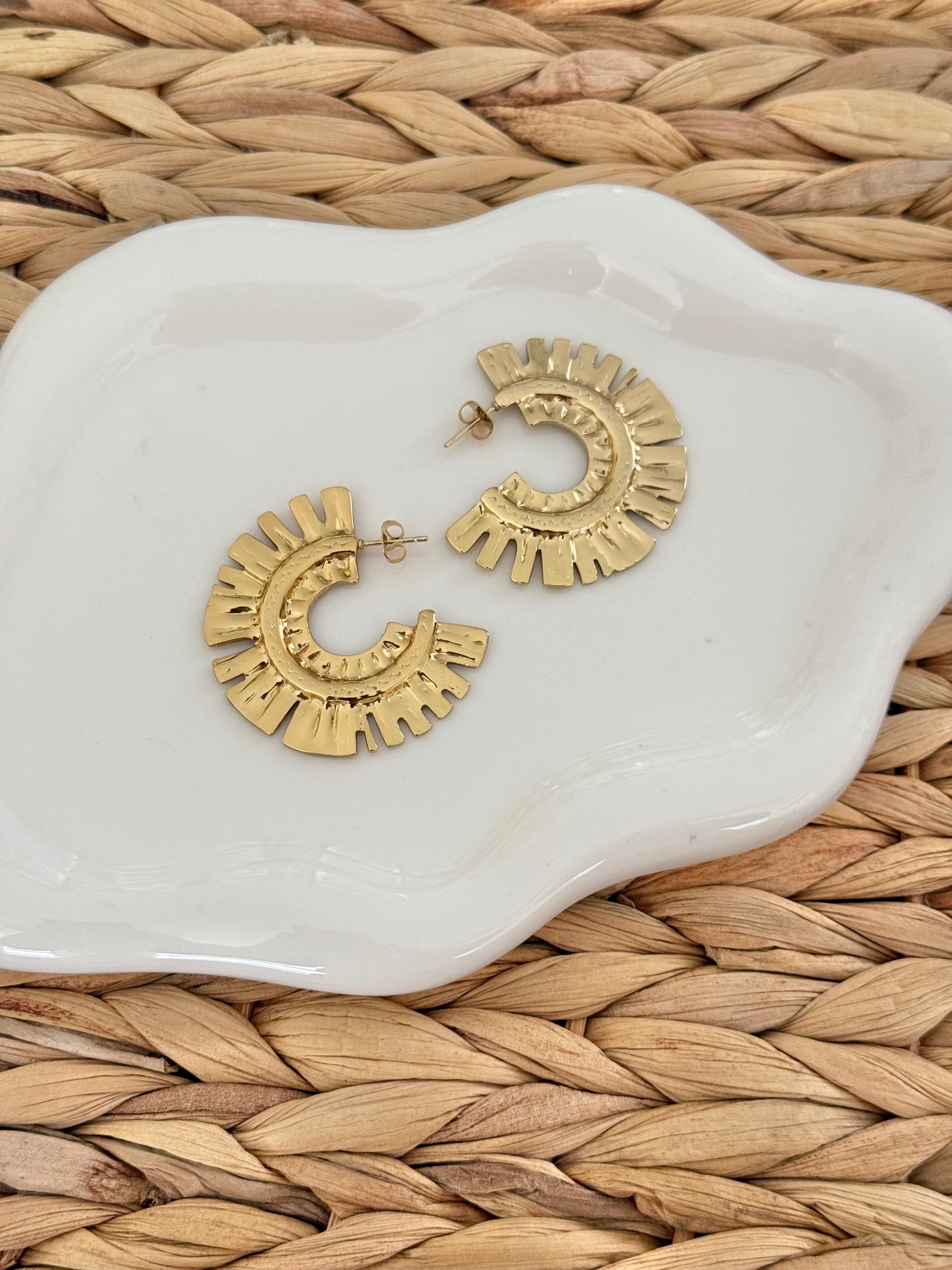 Flare autumn earrings