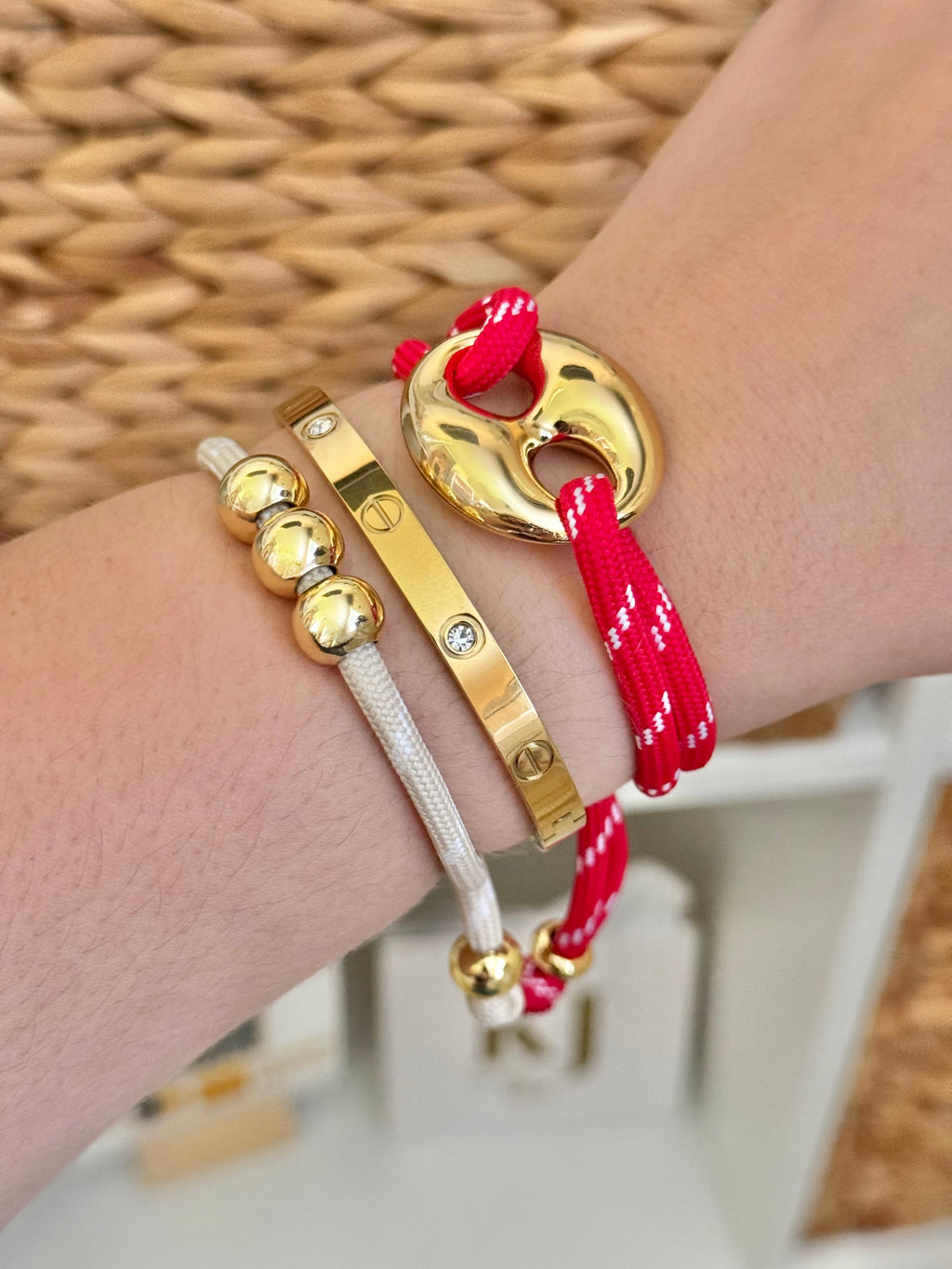 Three ball bracelet