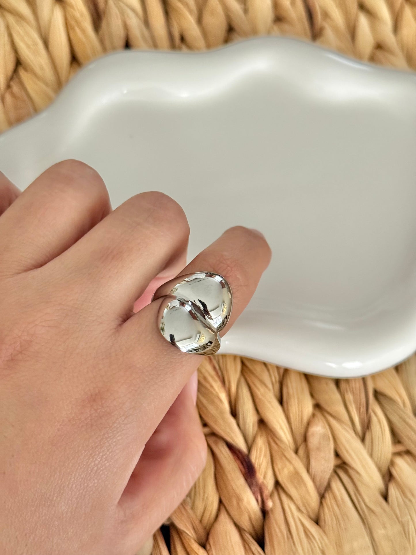 Carla silver ring