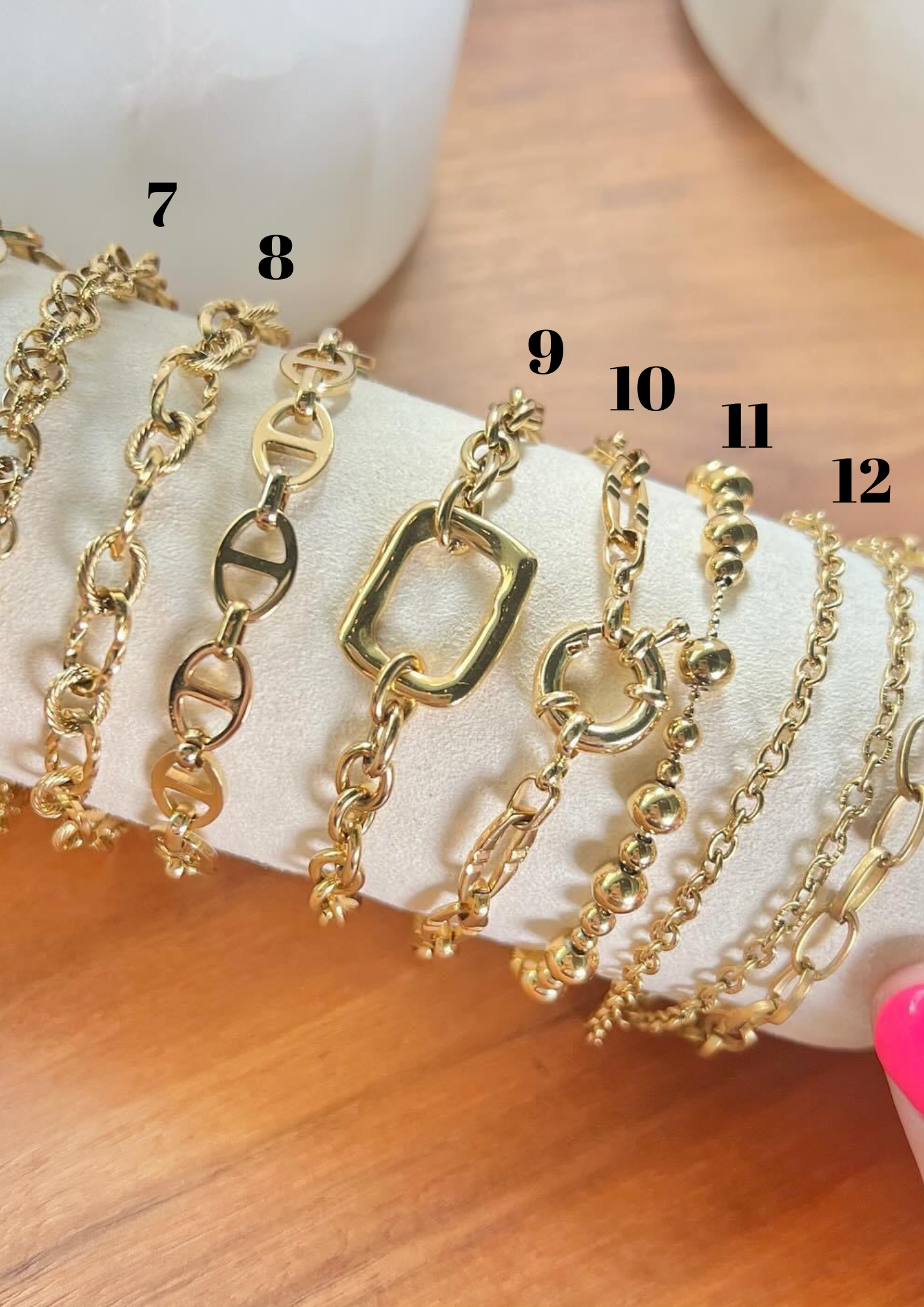 Gold bracelets