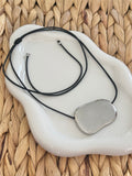Rock silver leather