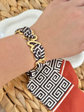 Heart bracelet with scarf