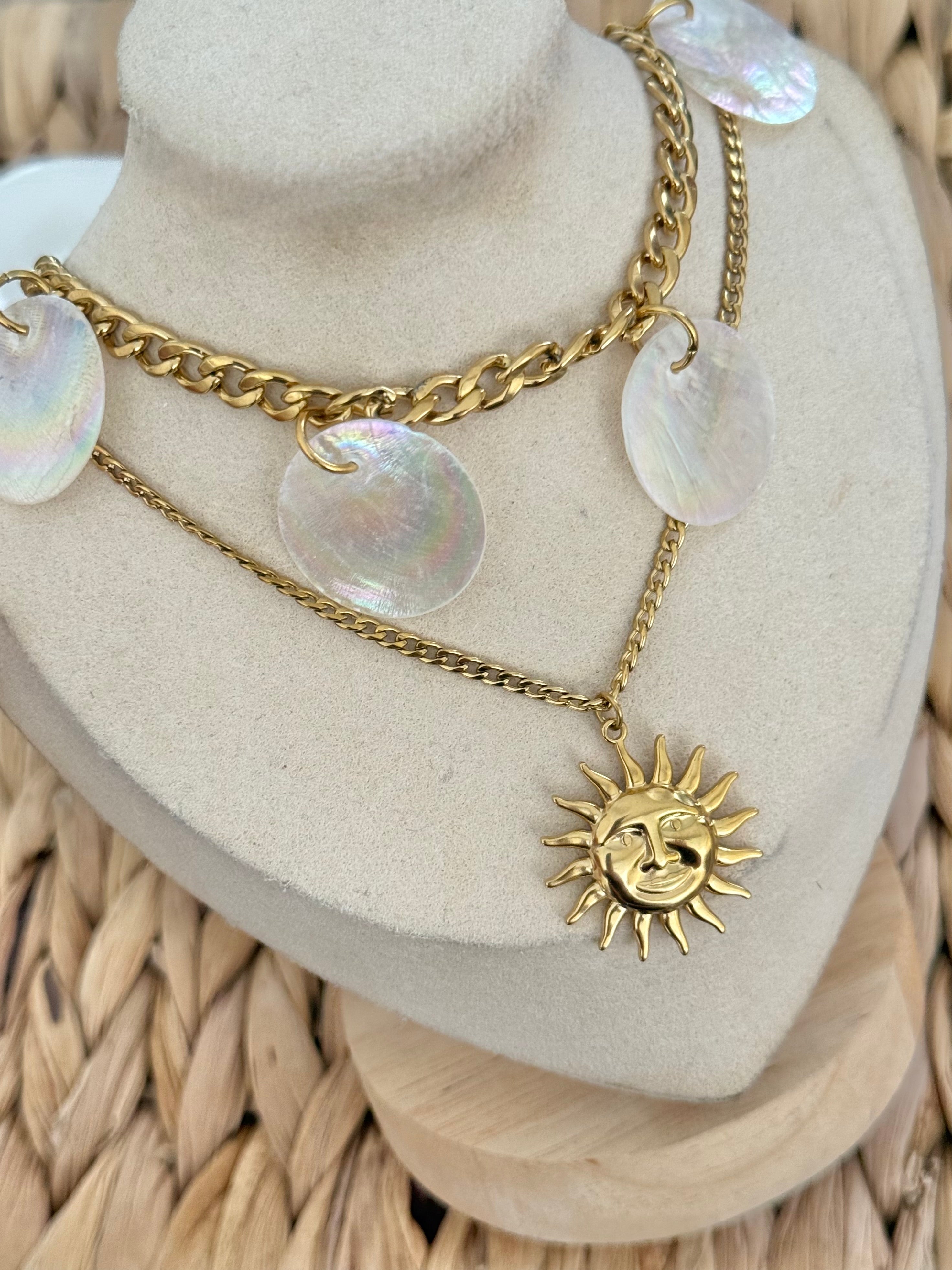 Nacar fall necklace